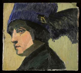 Woman with Blue Hat