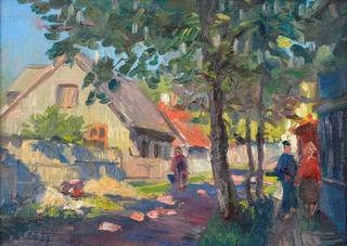 Street on a sunny day