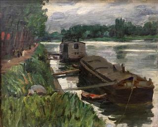Barges on the Seine