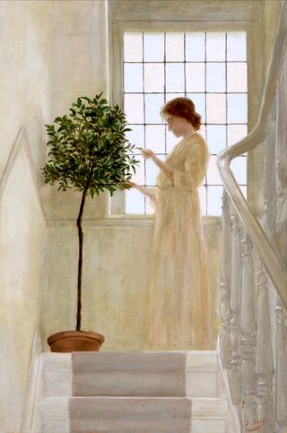 Woman Reading a Letter by the Window