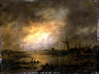 Nocturnal River Landscape