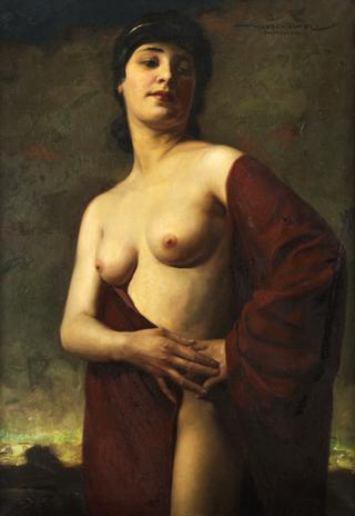 Semi-Nude Young Woman