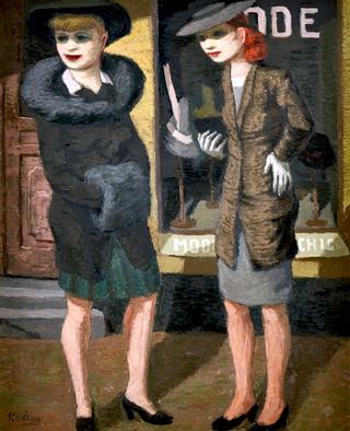 Women outside the Hat Shop