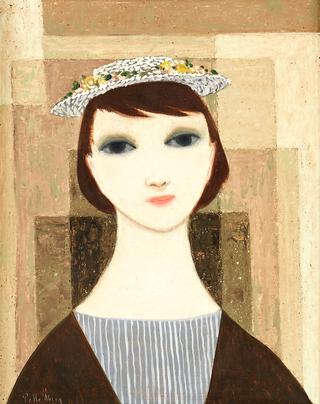 Woman in a Floral Hat