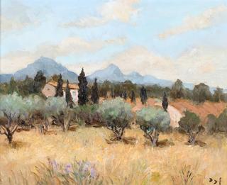 Farmhouse amid the Cornfields of Provence
