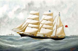 The English Clipper 'Harriet McGregor' in French Waters Off Le Havre