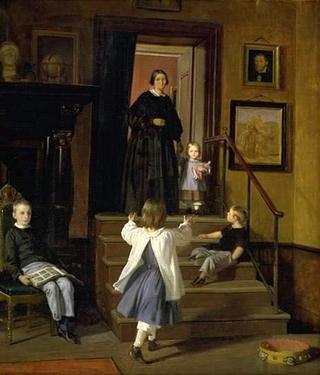 The Artist's Wife and Children in the Studio at Charlottenborg