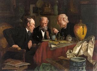 Three Men in an Interior
