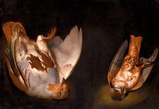 A Still Life with Two Dead Birds