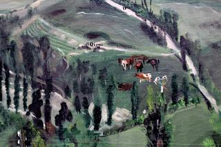 Houses with Gardens, Cows and Peasants in the Vallée de la Marne