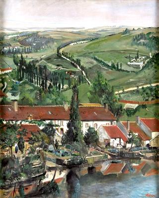 Summer landscape at the Bièvre