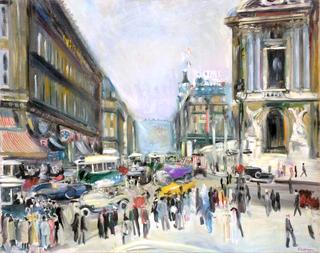 Rue Auber and the Opera, Paris