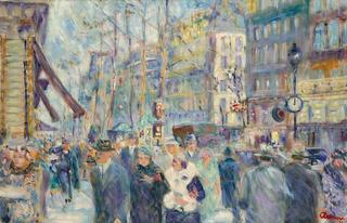 A Corner of the Place de l'Opera at Noon