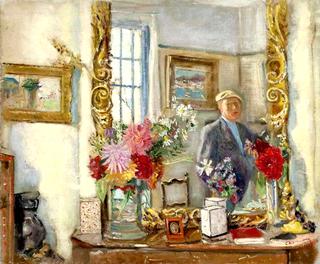 Interior with Self-Portrait