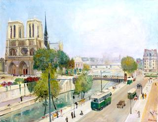 On the Quays in front of Notre-Dame