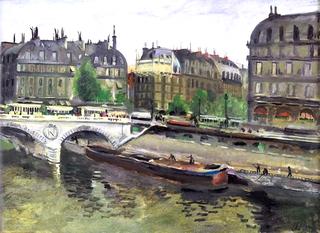 Paris, the Pont Saint-Michel