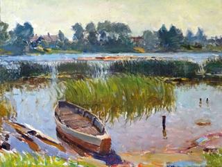 Boat on the Salaca River