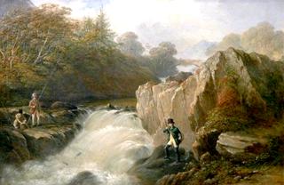 A Salmon Leap on the Conway, North Wales