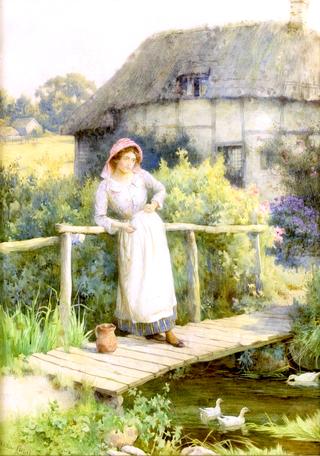 Girl on a Bridge