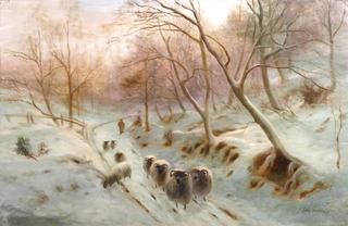 A Country Lane in Winter
