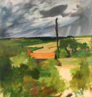 Landscape with Red Roof