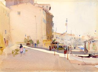 Early morning preparations for a fête, St Tropez