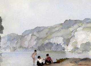 Bathers by a Lake