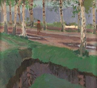 Ditch by Birch Trees Lane