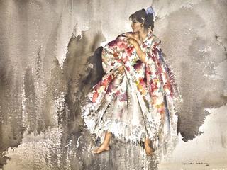 Cecilia in the Big Spanish Shawl