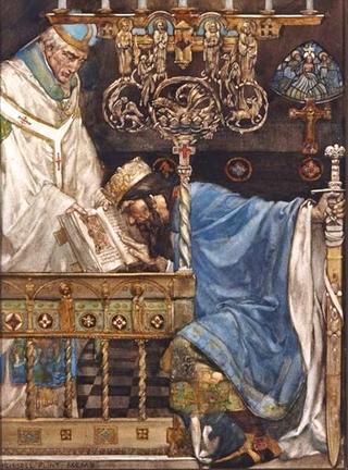 The King was Sworn upon the For Evangelists