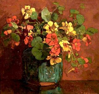 Indian Cress in a Ginger Jar