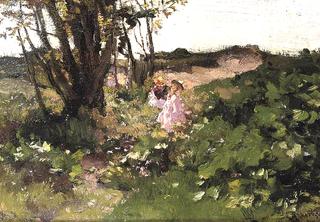 Children Playing in the Dunes