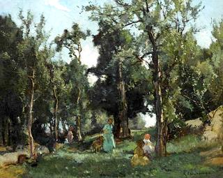 Strolling in the Woods on a Summer Day