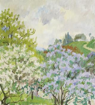 Landscape in Springtime at Stampa