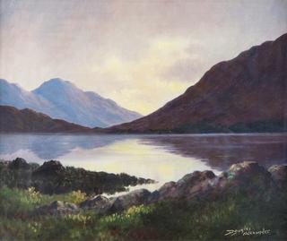 Evening Reflections on Dhu Lough, Connemara