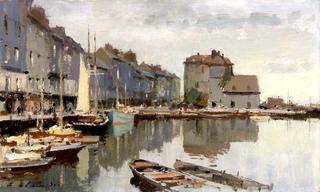 After Rain, the Basin, Honfleur