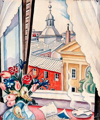 View from a window in Rome
