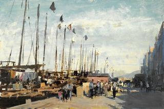 Quayside at Aberdeen, Hong Kong