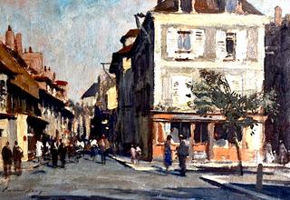 Street Scene Montereaux, France