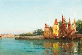 Sailboats in Venice