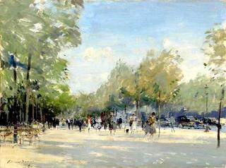 The Champs-Élysées by the Marigny Theatre, Paris