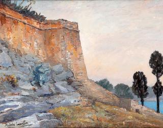 Walls of a Castle in Liguria