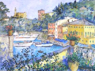 Terrace in Portofino