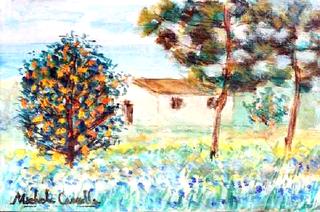 Cottage with Orange Trees