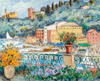 View from a Terrace in Portofino