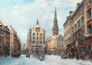 Motif of Copenhagen in Winter (?)
