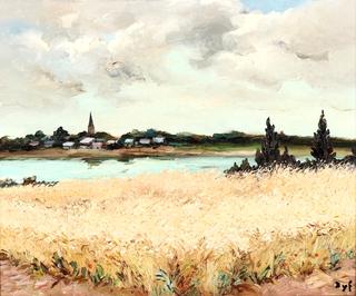 Wheat near the Gulf of Morbihan