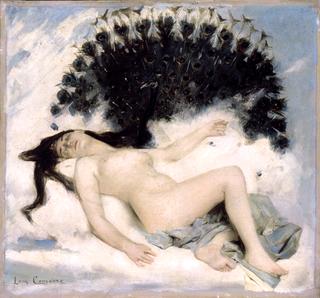 An Odalisque with a Peacock