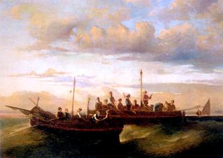 Italian Fishing Vessels at Dusk