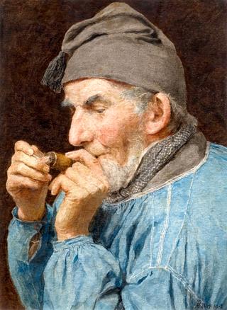 Farmer with Pipe